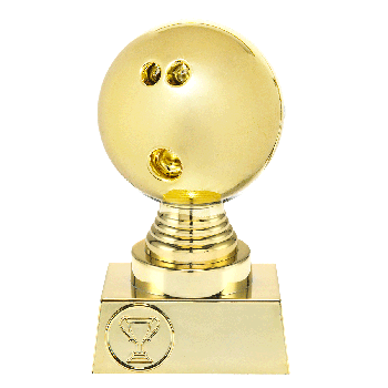 Gouden bowling trofee