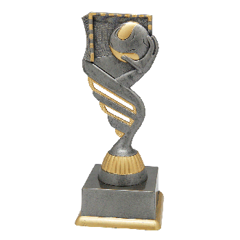 Trophée Handball argent-antique 