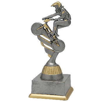 Trophée BMX argent-antique 