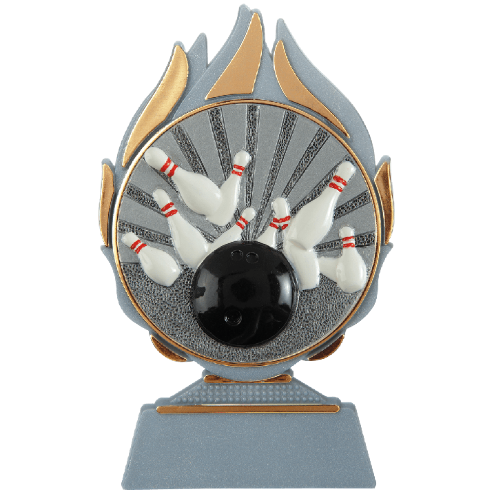 Trophée flammes bowling Trophée flammes bowling