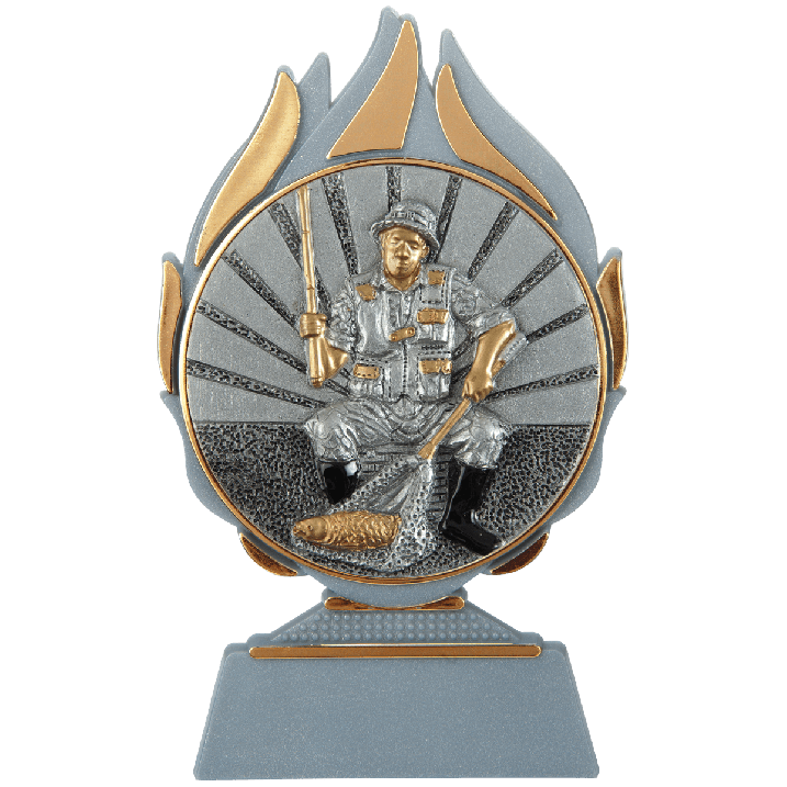 Trophée flammes sports de pêche