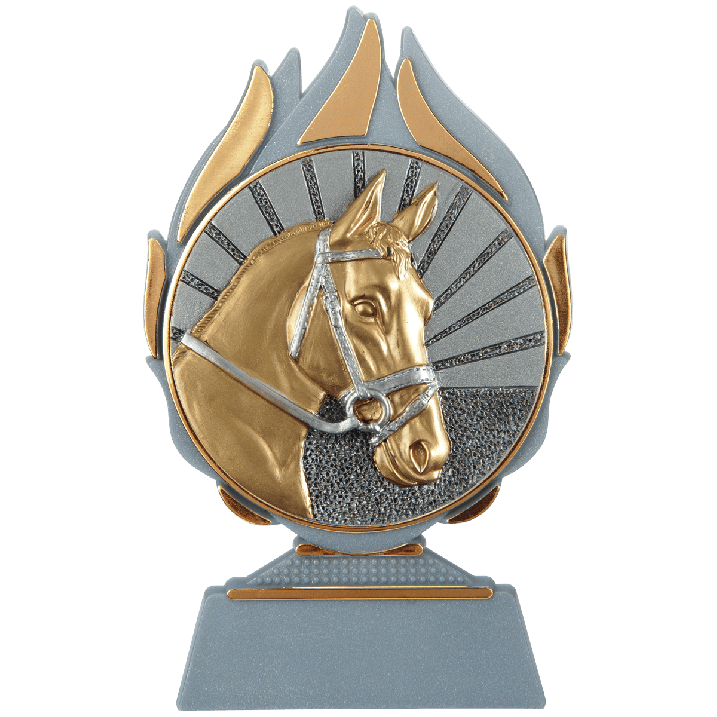 Trophée flammes sport équestre