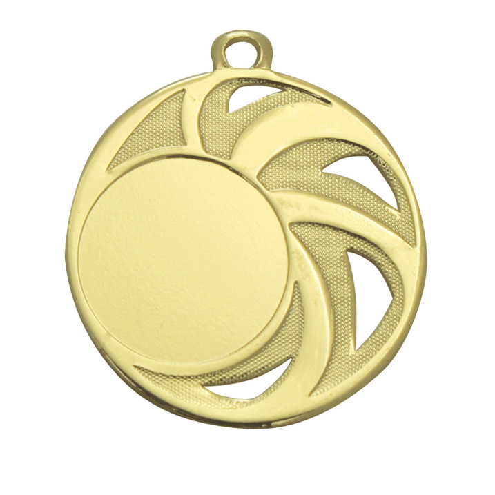 Medaille met open details