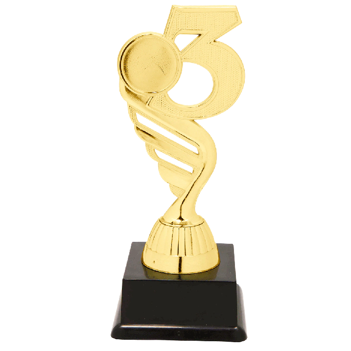 Coupe De Récompense Dorée Avec Plaque Personnalisée - Hauteur 18 Cm - Base Marbre Foncé - Cadeau Trophée Personnalisable