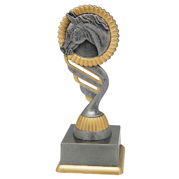 Trophée Sport  Équestre argent-antique 