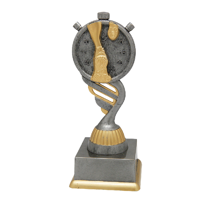 Antiek zilveren hardloop standaard