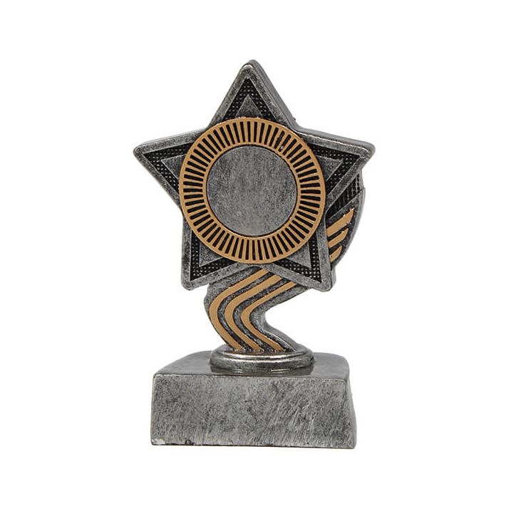 Zilveren trofee ster standaard