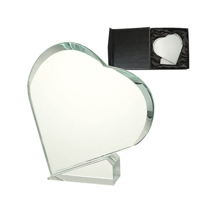 Hartvormige glasstandaard