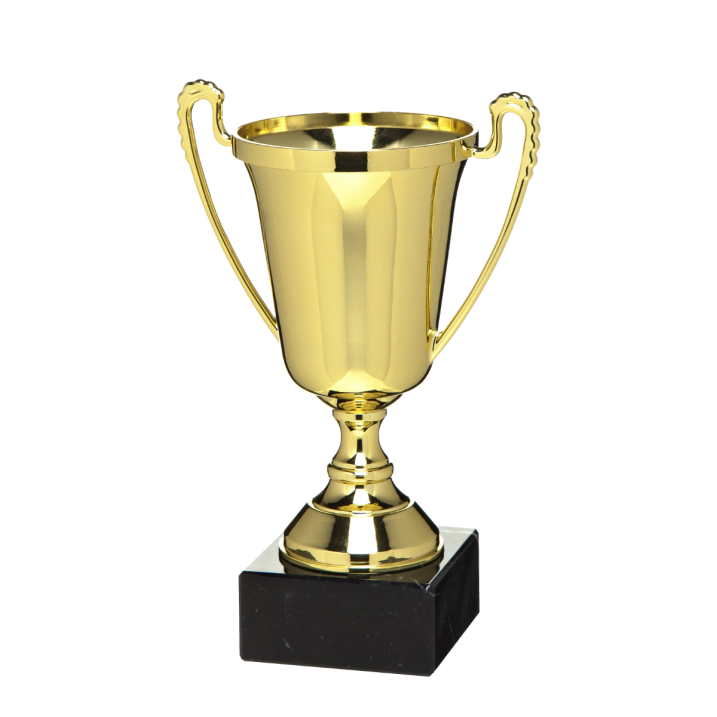 Trophée plaque avec socle en bois - Trophées en verre
