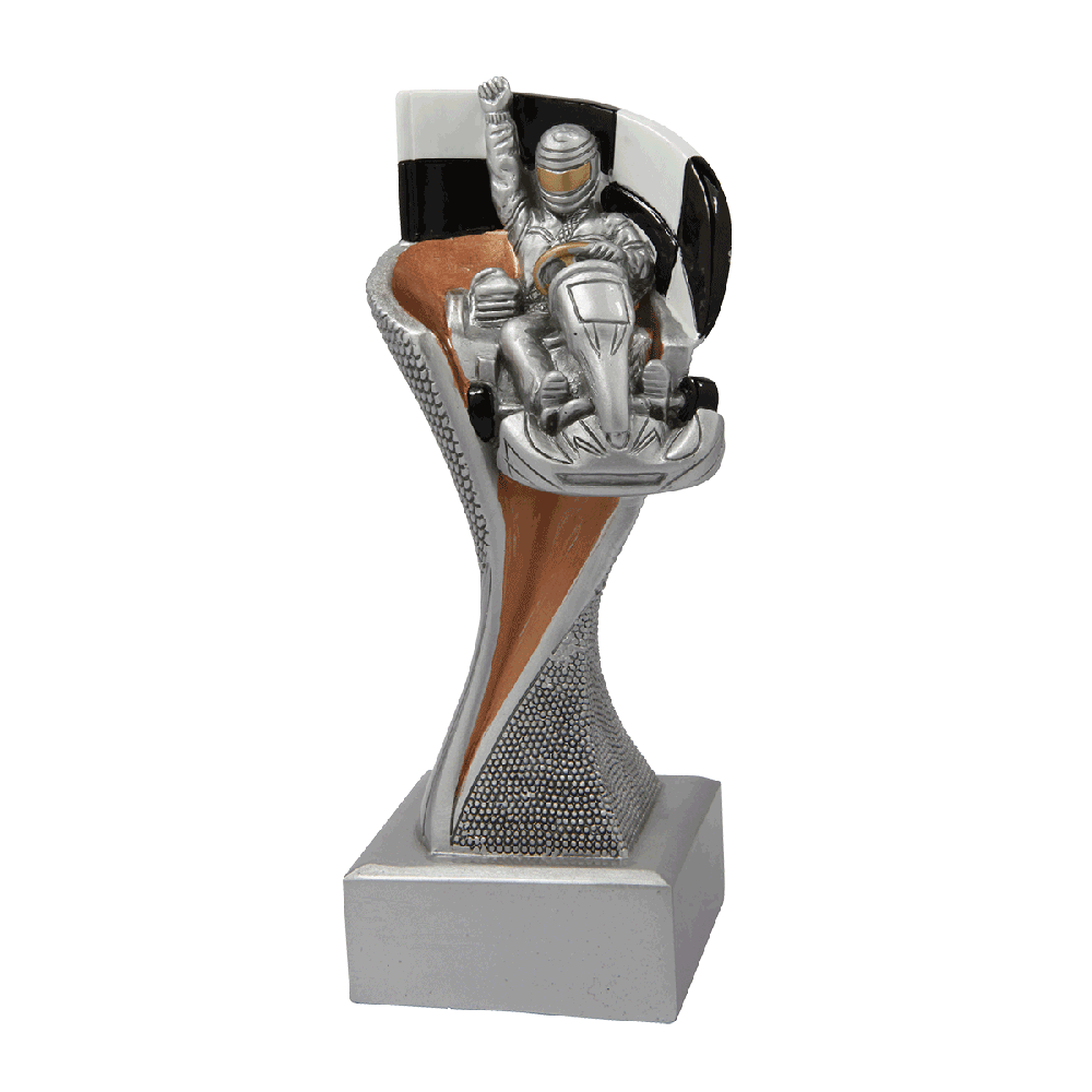 Trophée Karting Résine Dorée et Argentée TV-RS3522/RS3523/RS3524