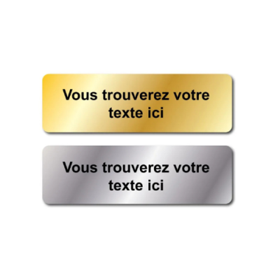 Étiquette de texte coupes 110x40mm