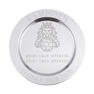Voetbal kampioensschaal – 35 cm