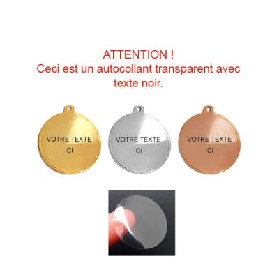 Étiquette de texte médaille