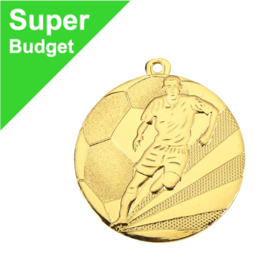 Budget voetbal medaille middelgroot