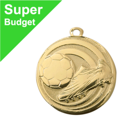 Budget voetbal medaille klein