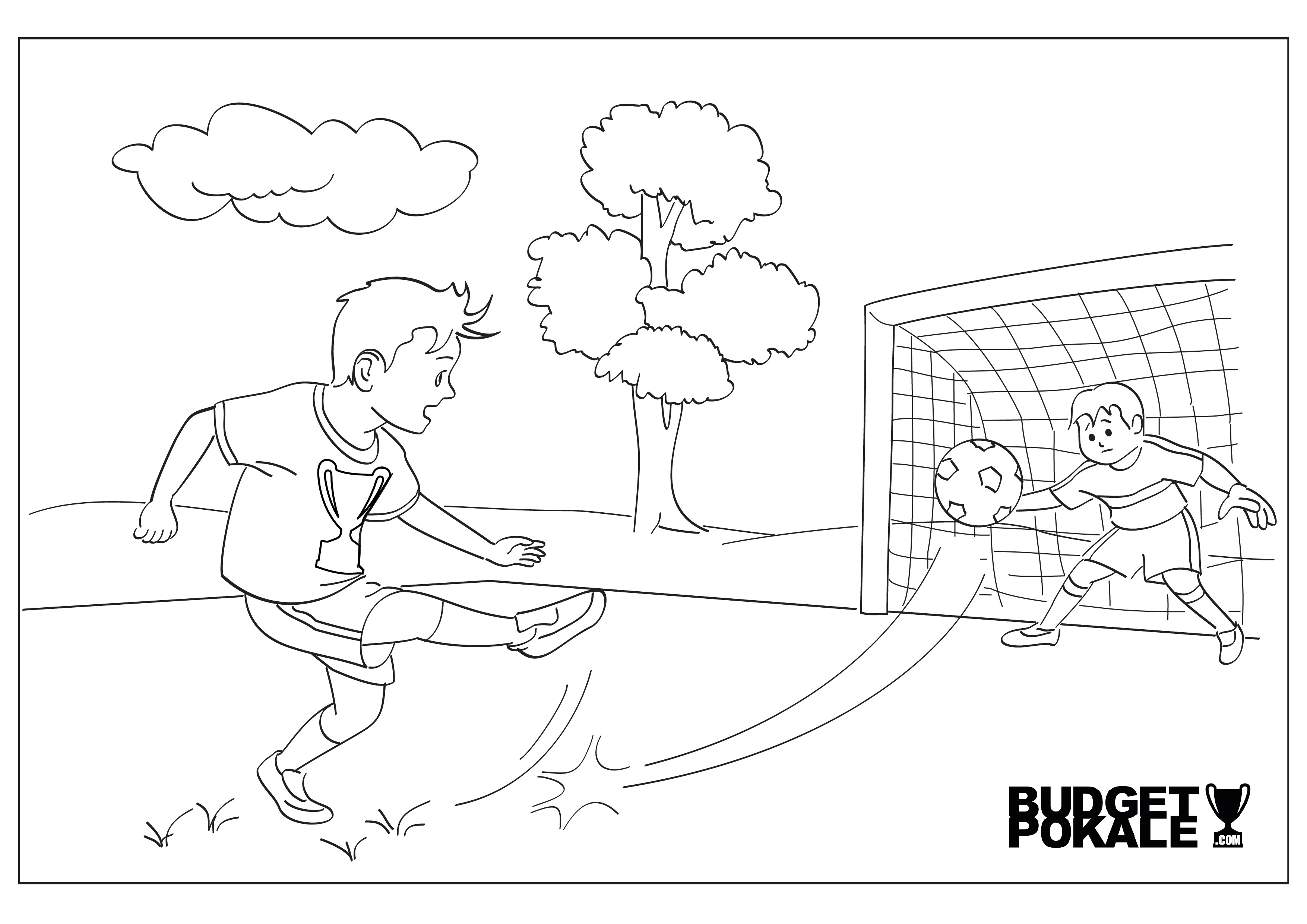 Kostenlose Fußball-Ausmalbilder zum Ausdrucken | Budgetpokale.com