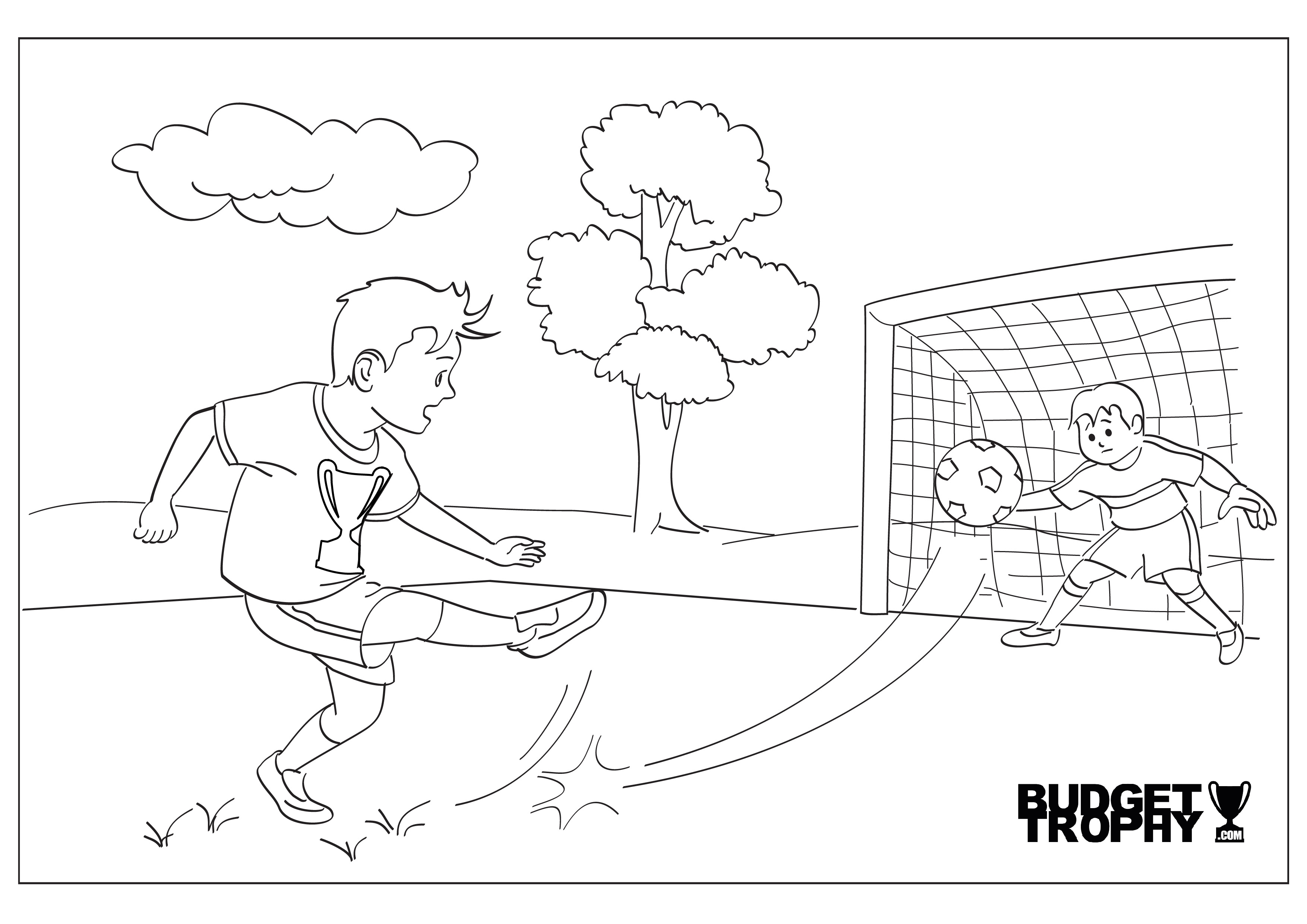 ausmalbilder torwart